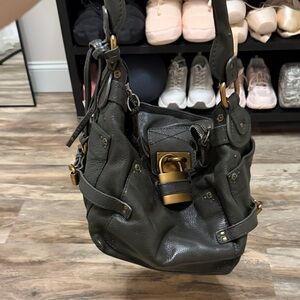Dark green Chloe paddington hobo bag